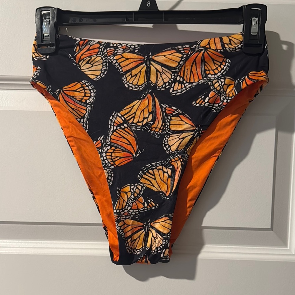 Toluca Butterfly High Waist Bikini Bottoms
